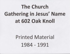 Printed Material 1984-1991 (1/109)